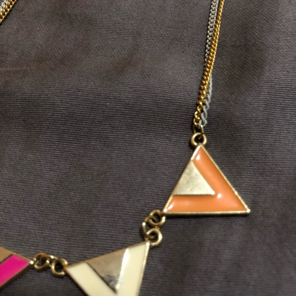 Neon Colors Triangle Necklace - Picture 4 of 4